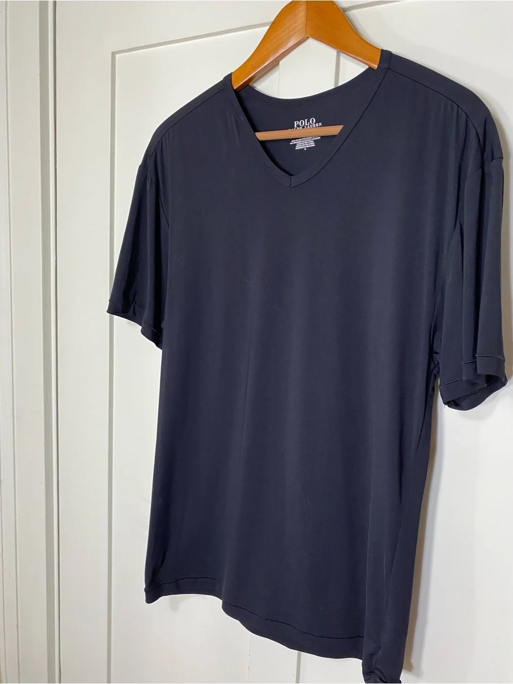 Polo by Ralph Lauren Black V-Neck Short Sleeve Tee XL
